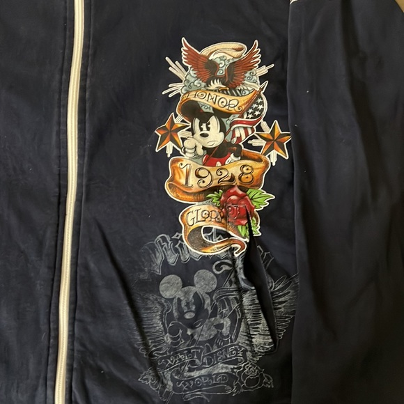 Disneyland Walt Disney Mickey Mouse navy sweatshirt L - Picture 3 of 10